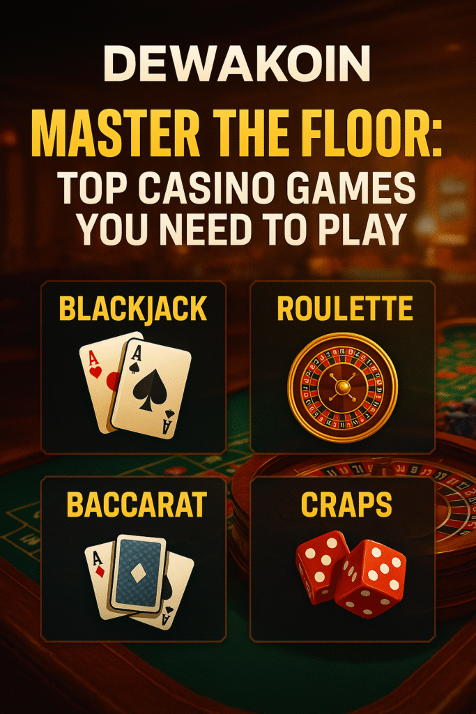 Master the Floor: Top Casino Games You Need to Play at Dewakoin